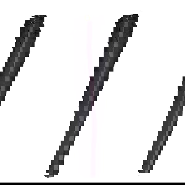 David WeJ Plain Dress Trousers with Side Adjusters - Charcoal