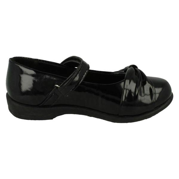 Spot On Girls Spot On Side Bow Detail School Shoes