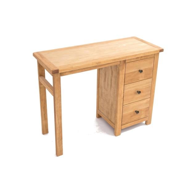 Cabinet Bits Lugo 3 Drawer Desk - Dressing Table Brass Knob