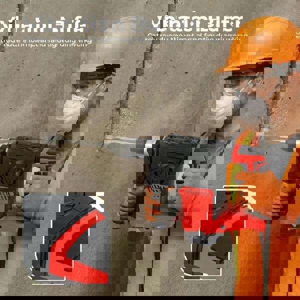 Traderight Hammer Drill Heavy Duty Corded Electric Impact Driver with Bit Set