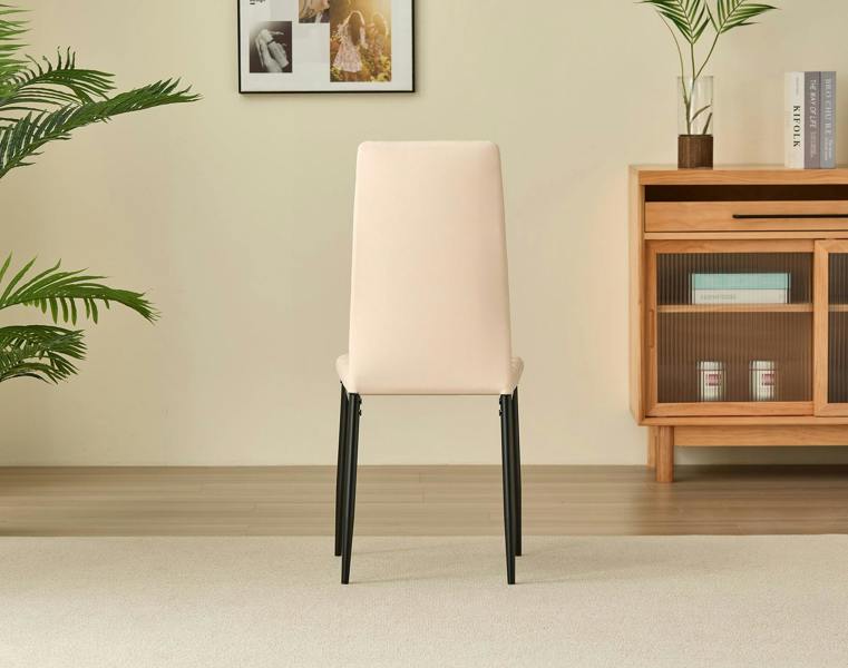 Emily Leather Comfort Dining Chairs - Set of 4 - Madefor.Living