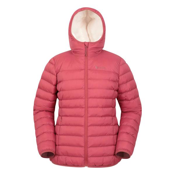 Mountain Warehouse Womens/Ladies Faux Fur Lined Padded Jacket - Rust - 