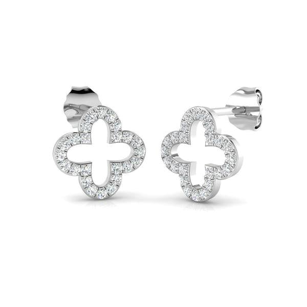 Sarah Layton Diamond Stud Earrings, 0.24ct - 9ct White Gold