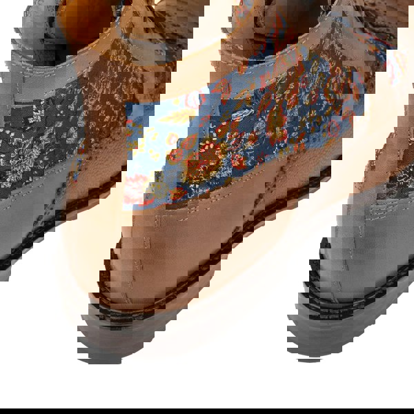 Embassy London Charles - Tan & Blue Flowers - Men's leather lace up boot