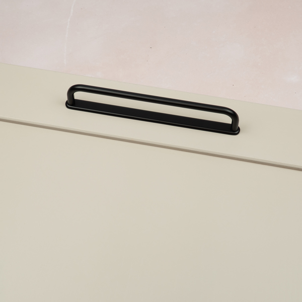 Handle & Home Matt Black Loop Cabinet Handles with Backplate