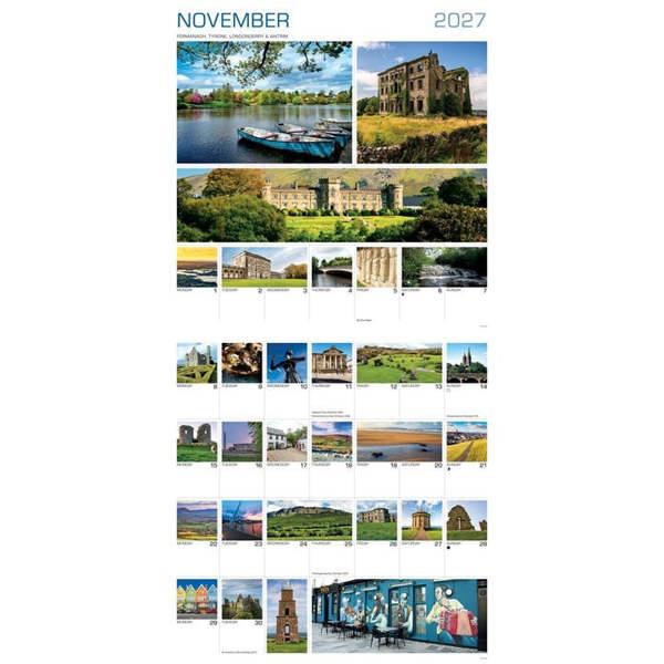 Around Ireland Calendar 2027, Wall Calendars, Month To View, Travel, Gift