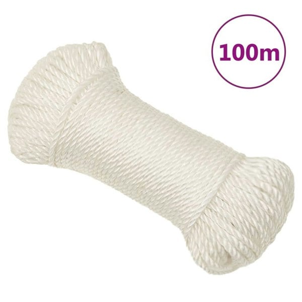 Berkfield Work Rope White 3 mm 100 m Polypropylene