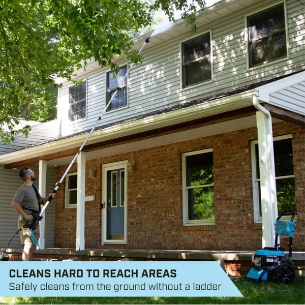 AquaReach Pro 5.4m (18') LIGHTWEIGHT Telescopic Lance with FREE HARNESS