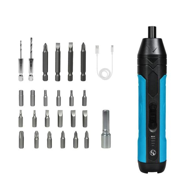 Traderight 4V Cordless Electric Screwdriver Set Fast-Charging 1500mah Power Tool