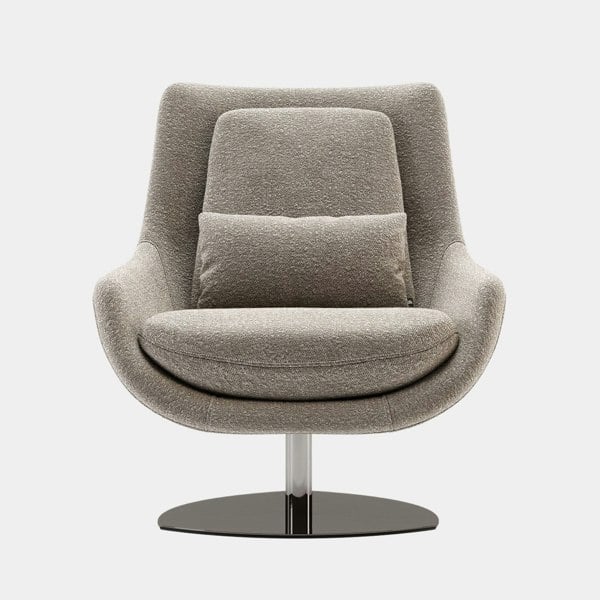 Domkapa Klein Bouclé Premium Swivel Armchair