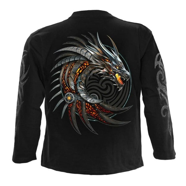 Spiral Direct Unisex Adult Razor Back Long-Sleeved T-Shirt - Black