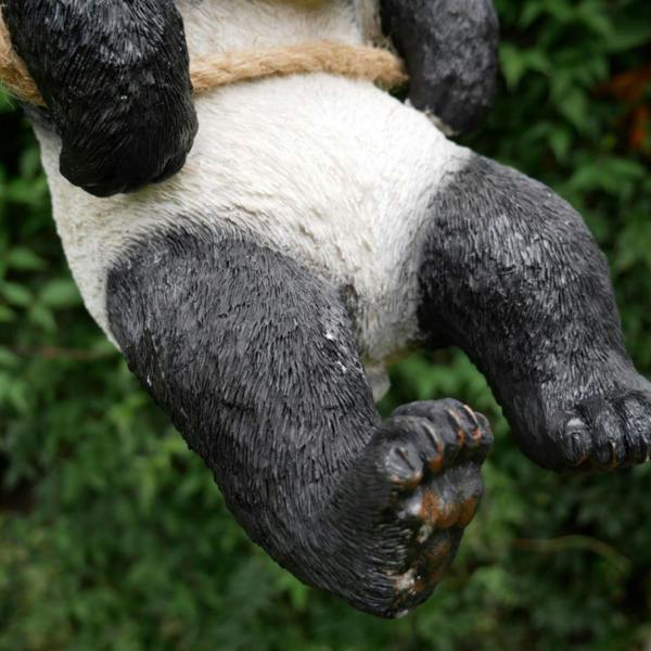 Hanging Panda Fence Hanger Garden Ornament