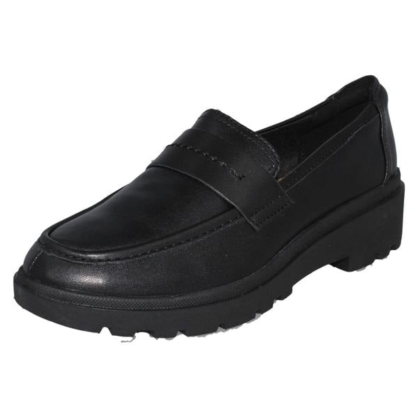 Clarks Ladies Clarks Lightweight Chunky Sole Flat Loafer Calla Ease