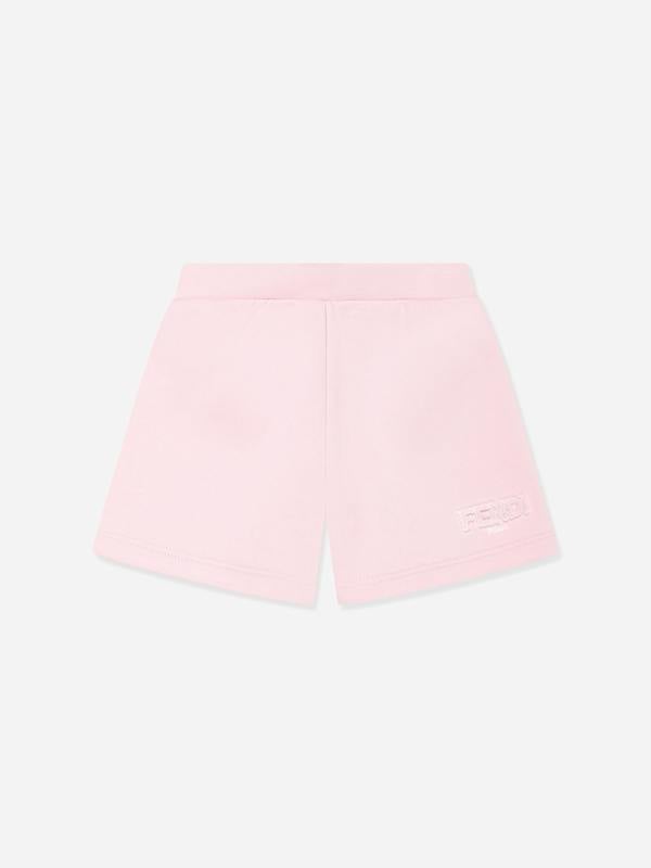 Fendi Kids Fendi Baby Girls Logo Shorts in Pink