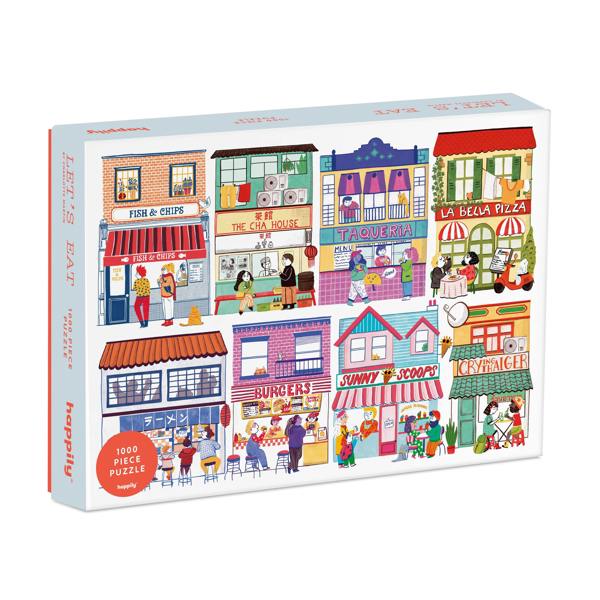Happily Puzzles Lets Eat - 1,000 Piece Jigsaw Puzzle