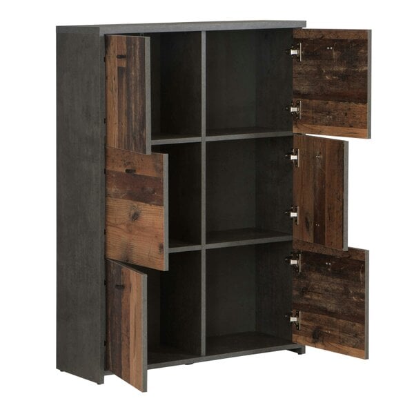 Wyld Haus Willowmere Vintage Wood Chest Storage Cabinet 6 Doors