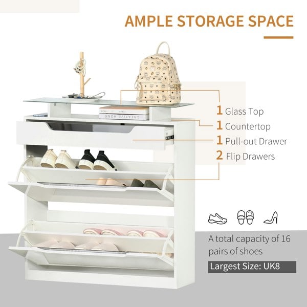 Flip-down Shoe Cabinet