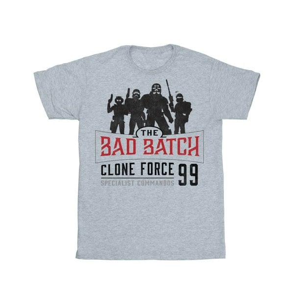 Star Wars Mens The Bad Batch Clone Force 99 T-Shirt - Sports Grey