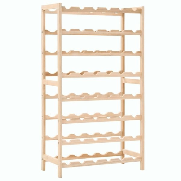 Berkfield Wine Rack Cedar Wood 57.5x28x102 cm