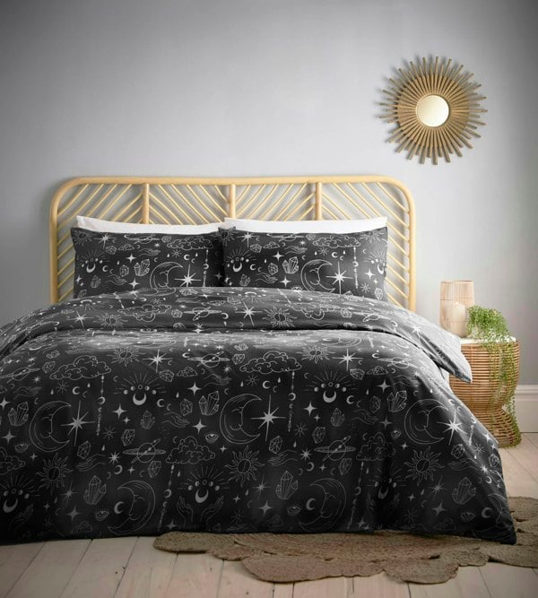 Martex Charlotte Thomas Celestial Black Duvet Cover Set