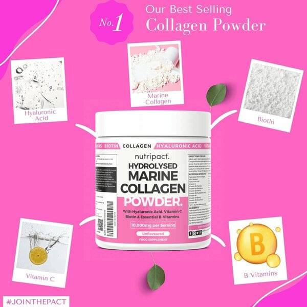 nutripact Hydrolysed Marine Collagen Powder – 10,000mg