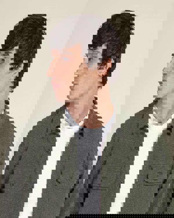 Larsson & Co Herringbone Jersey Casual Overshirt