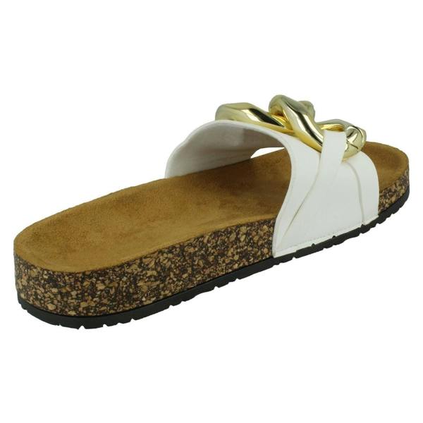 Spot On Ladies Spot On Chain Design Mules F00393