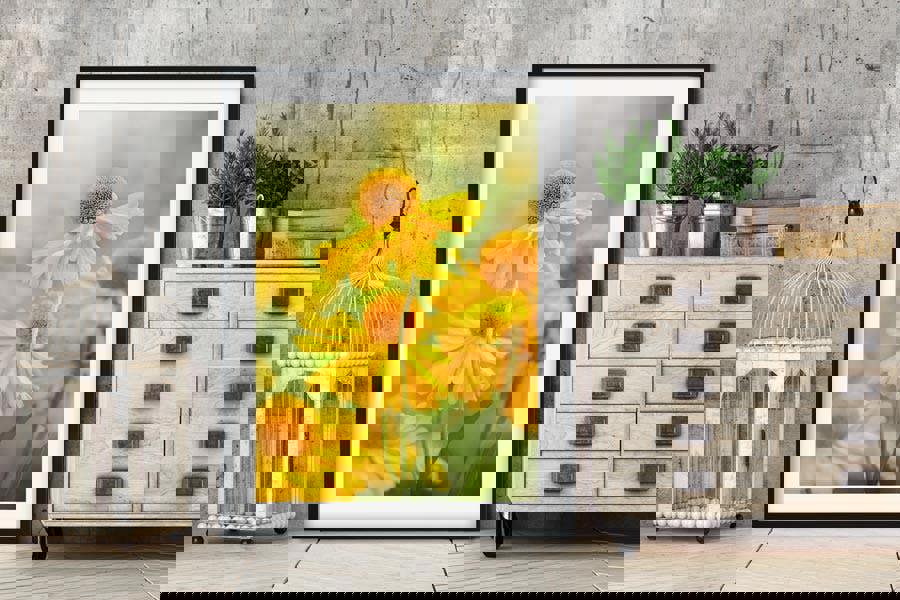 helenium flower print