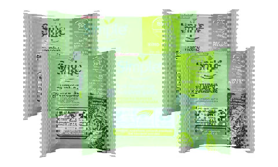 Simple Kind to Skin Eye Make Up Remover Pads - 30 Pad