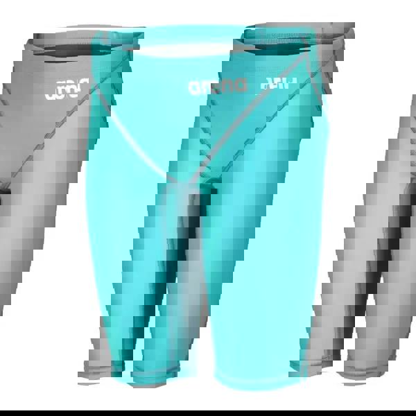 Arena Boys Powerskin ST NEXT Jammer in aquamarine blue with low water absorption