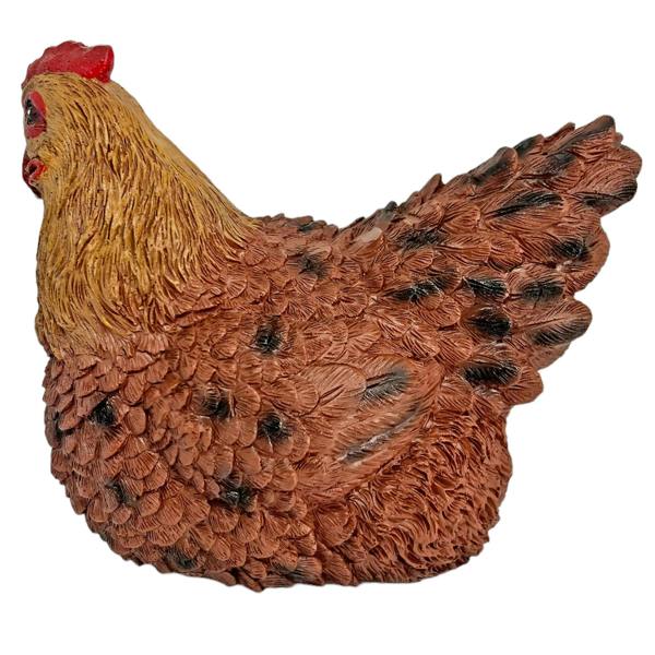 Farmwood Brown Chicken Garden Bird Ornament