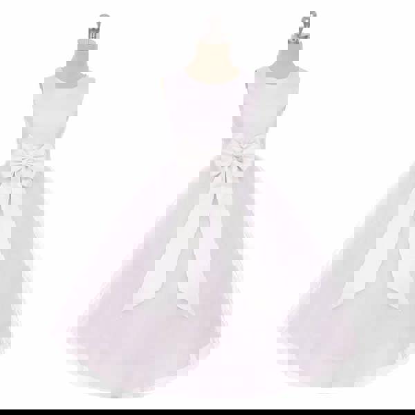 Kids Dreams Classic Dolly Dress - White - Choice of Colour Sash