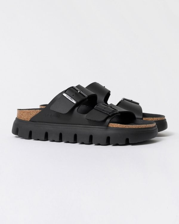 Birkenstock Papillio Arizona Chunky Womens Birko-Flor Sandals - Black/Black - CHO - Designer Womens Sandals