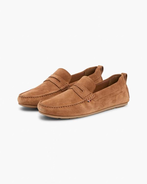 Tommy Hilfiger Core Hilfiger Mens Suede Driver - Coconut Grove