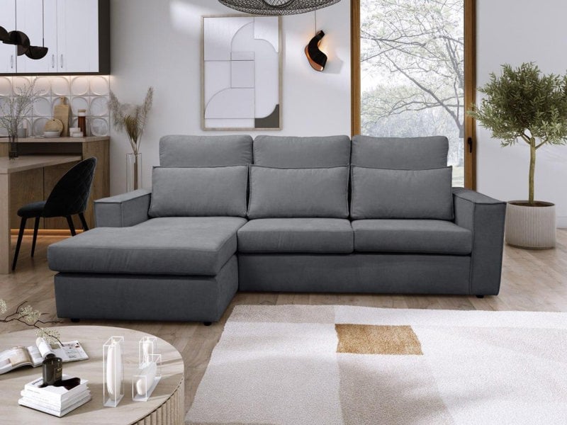 Soho L Shape Corner Sofa in Grey