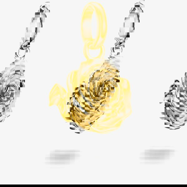 THOMAS SABO Charm Club Connect Gold Plated Rose Blossom Charm CC1263-413-39