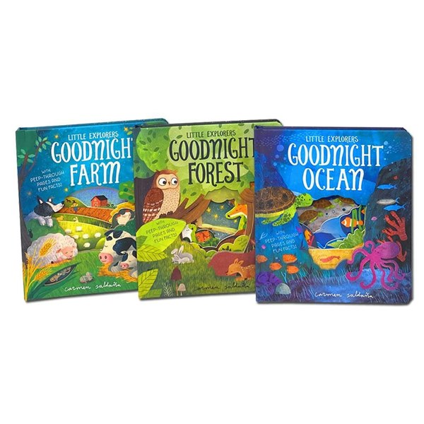 Goodnight World Little Explorers 3 Book Set (Goodnight Farm, Goodnight Forest, Goodnight Ocean)