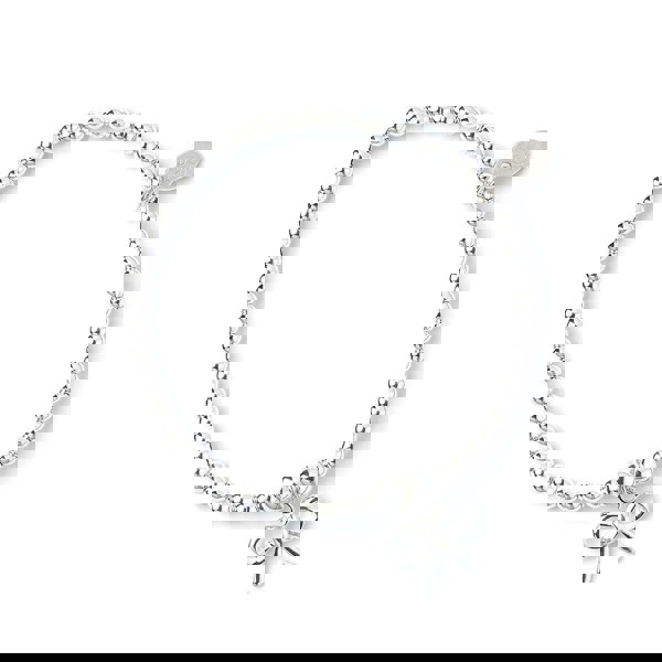 Mylee London Bow on Silver Ball Bead Bracelet