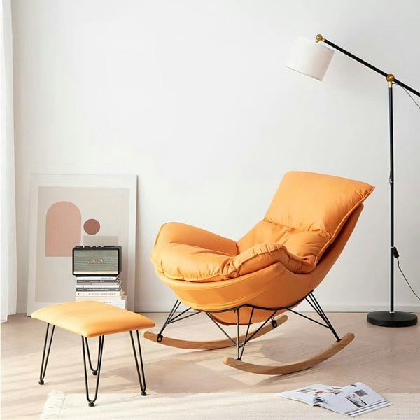 Rit Concept Benitez Rocking Chair With Footstool, More Colors
