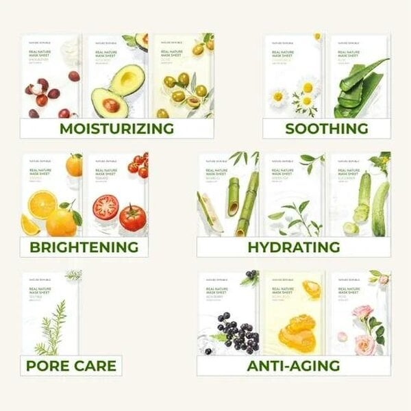 NATURE REPUBLIC Real Nature Mask Sheet 23ml (1ea)