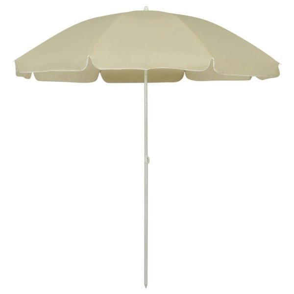 Berkfield Beach Umbrella Sand Yellow 240 cm