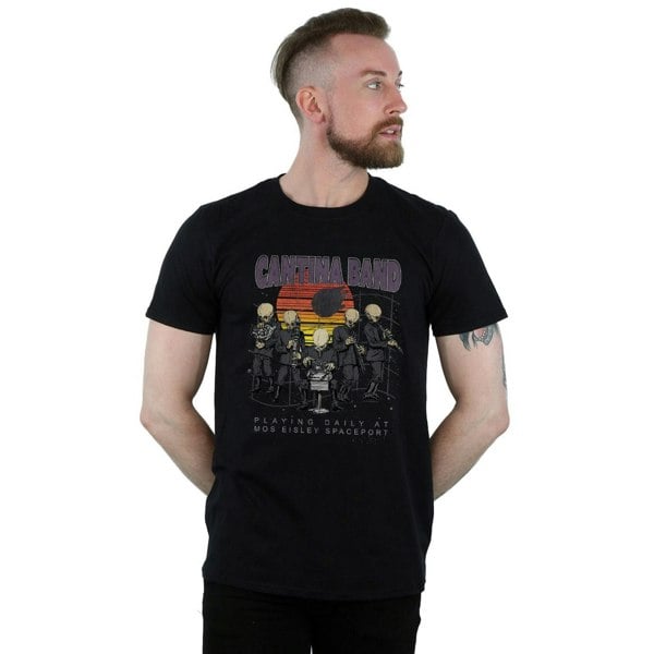 Star Wars Mens Cantina Spaceport T-Shirt - Black