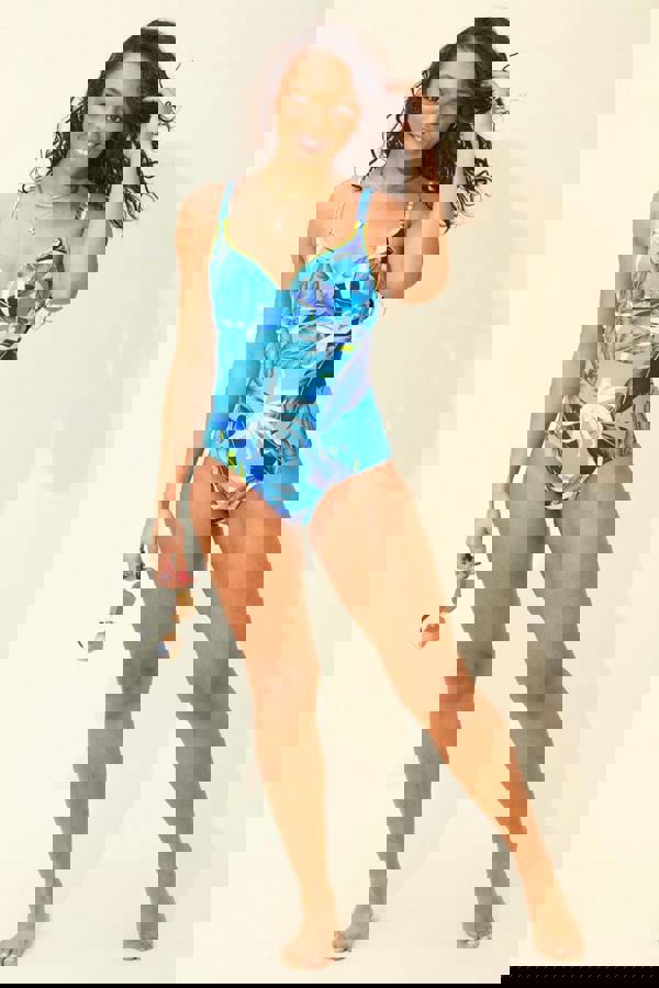 Blue Leaf Swimsuit
