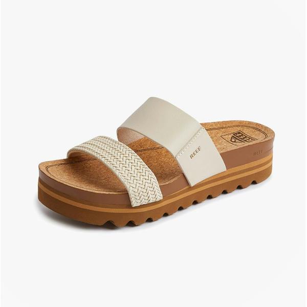 Reef CUSHION VISTA Platform Sandals in Light Brown
