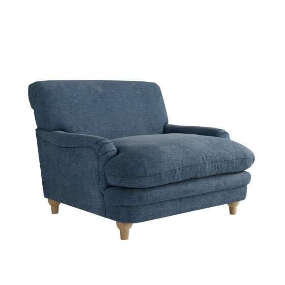 Wyld Haus Bambola Retro Denim Blue Cushioned Armchair