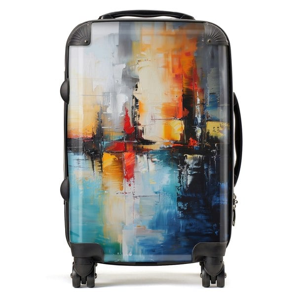 Warren Reed Reflective Splendour: City In Abstract Suitcase