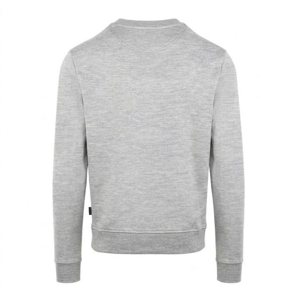 Aquascutum Mens Ribbed Collar Sweatshirt - Grey - 