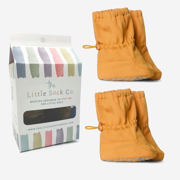 Little Sock Co. 2 Pack of All Weather Stay-on Booties - Showerproof & Windproof - 0-6 month - Sol + Sol