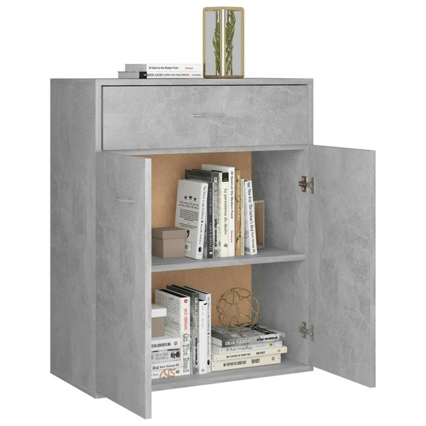 Berkfield Sideboard Concrete Grey 60x30x75 cm Engineered Wood