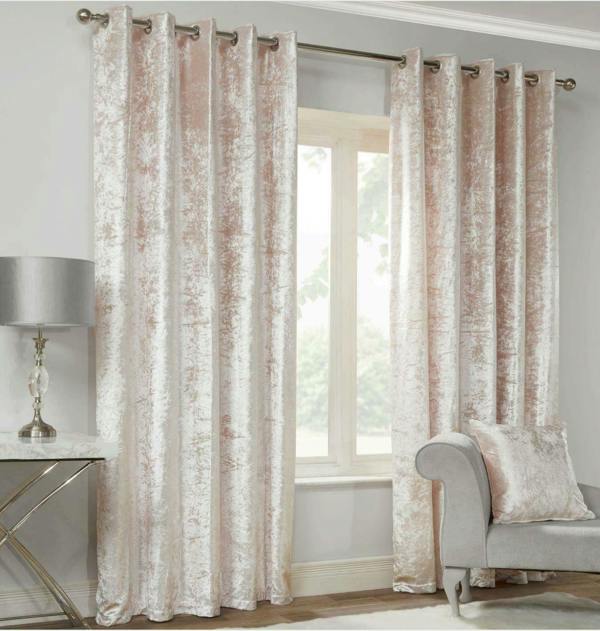 Crushed Velvet Ring Top Curtains Charcoal